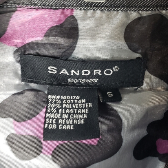 Sandro Dark Grey Double Breasted Jacket - Picture 7 of 9